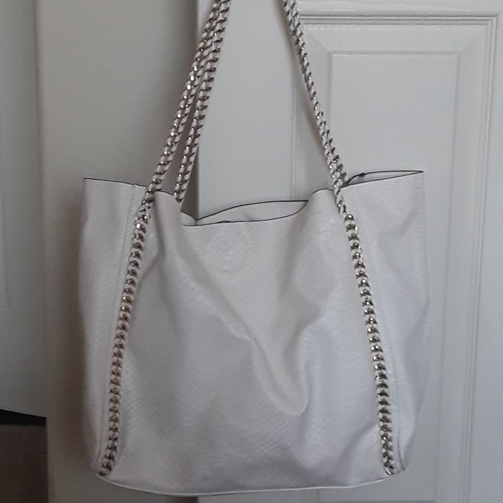 White handbag